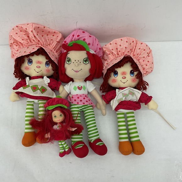Strawberry Shortcake Stuffed Animal Plush Toy Lot Cartoon Toys - Picture 2 of 10